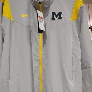 Men's Michigan Wolverine Football On-Field Sideline Jacket